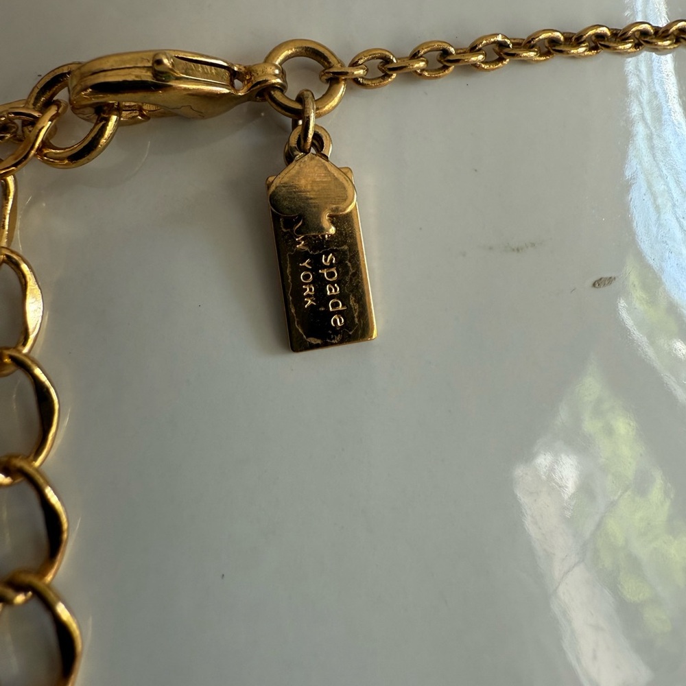 Kate Spade Purple and Gold Pendant Necklace - Picture 5 of 10